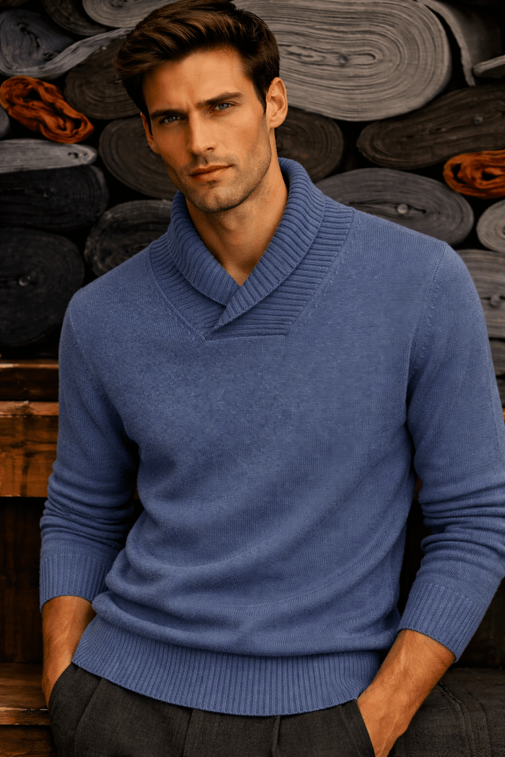 Style Collar Long Sleeves Sweater - Image 6